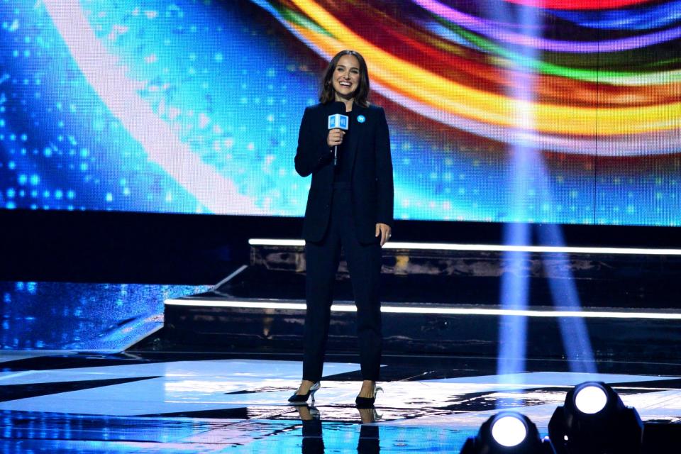 Natalie was speaking as part of 2019 WE Day in Los Angeles. photo: Getty Images