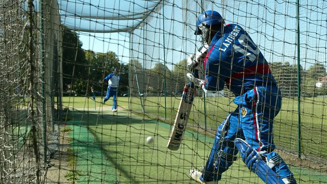 Mandatory Credit: Photo by John D Mchugh/AP/Shutterstock (7098919b)CRICKET Clayton Lambert bats during the USA cricket team's practice in London, .