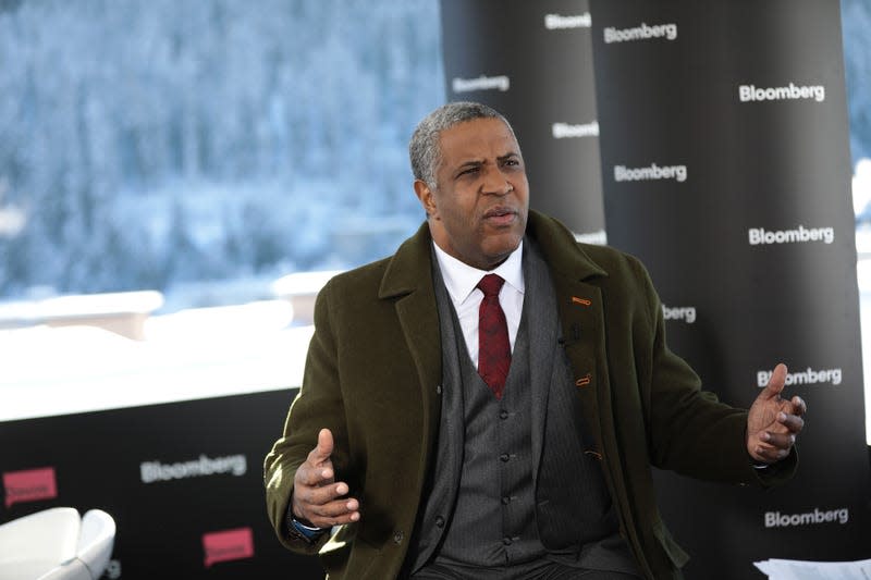 Robert Smith, billionaire and chairman and chief executive officer of Vista Equity Partners LLC, speaks during a Bloomberg Television interview at the World Economic Forum (WEF) in Davos, Switzerland, on Wednesday, Jan. 18, 2017. World leaders, influential executives, bankers and policy makers attend the 47th annual meeting of the World Economic Forum in Davos from Jan. 17 - 20. - Photo: Bloomberg / Contributor (Getty Images)