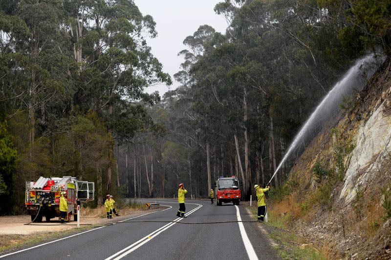 Bushfires in Kiah, Australia