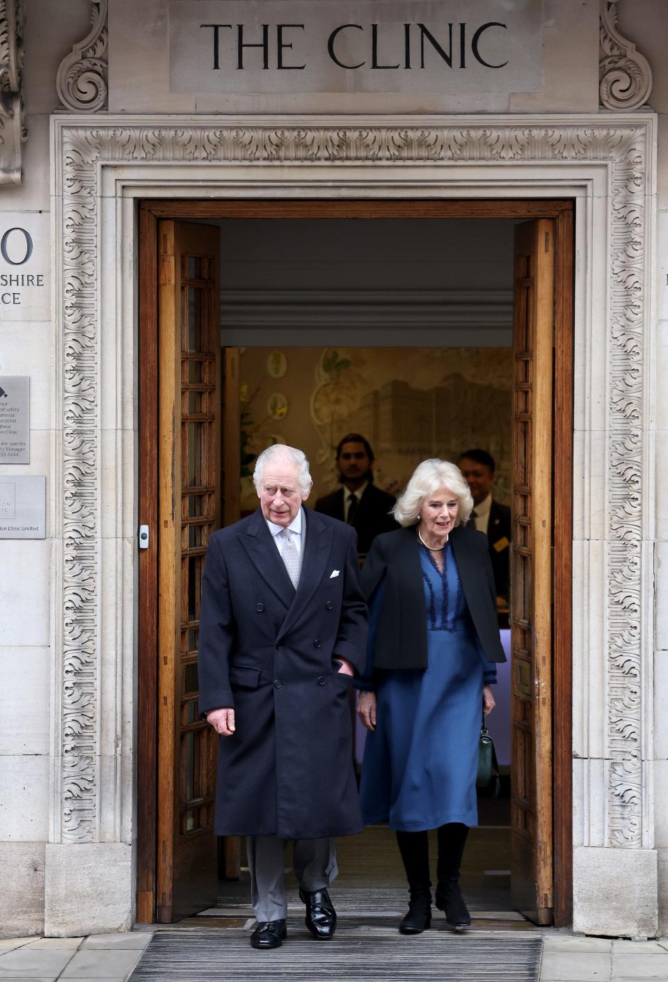 Charles and Camilla in January 2024