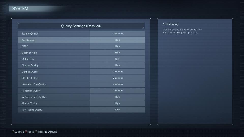 Armored Core 6 graphics options