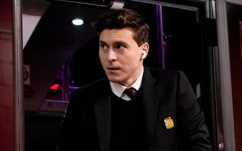 Victor Lindelof arrives at Anfield - Credit: Getty images