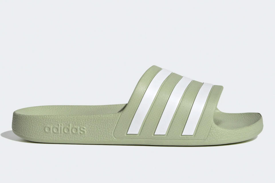 adidas, slides, green