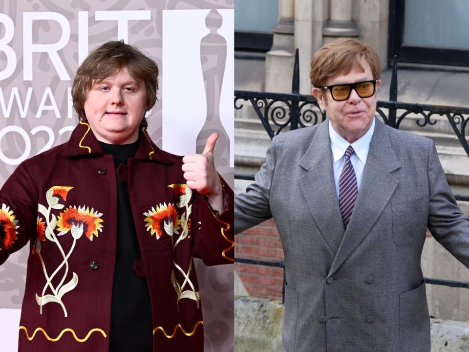 Lewis Capaldi and Elton John (Getty)