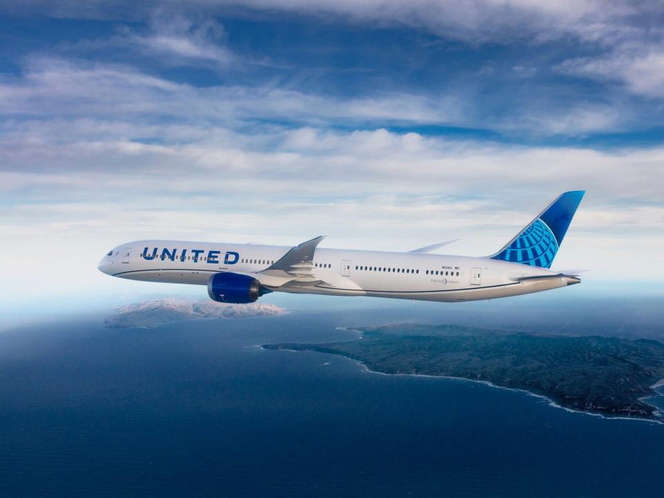 United Airlines Boeing 787.