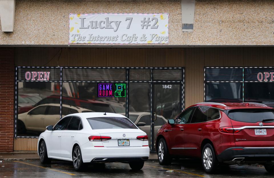 Lucky 7 #2 on South Glenstone Avenue has video lottery terminals that Springfield City Council is considering banning.