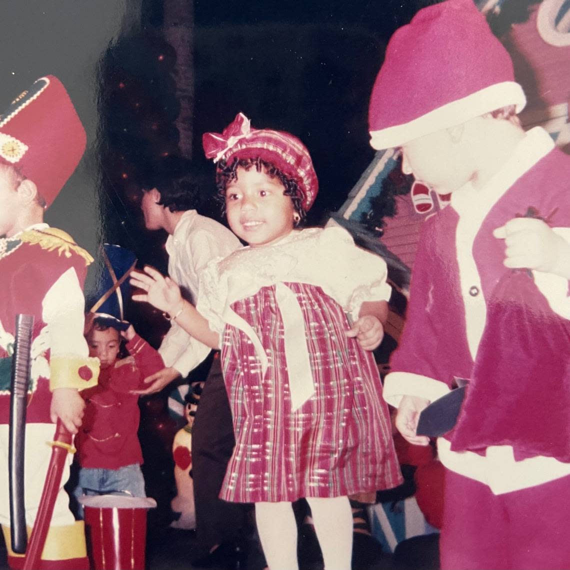 At a recital 4 or 5 years old. My mom would tell me I was the only kid who was shamelessly dancing my heart out.