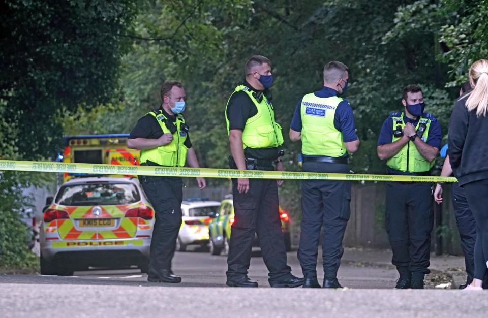 Police cordon off part of North Shields Fish Quay in North Tyneside after 15-year-old Seesha Dack went missing in North Shields (PA)