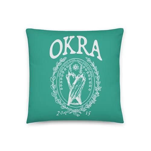 9) Okra Basic Pillow - Niagara