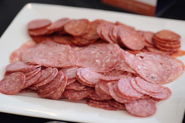 salami slices