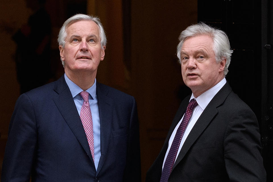 EU and British negotiators Michel Barnier and David Davis (Picture: Getty)