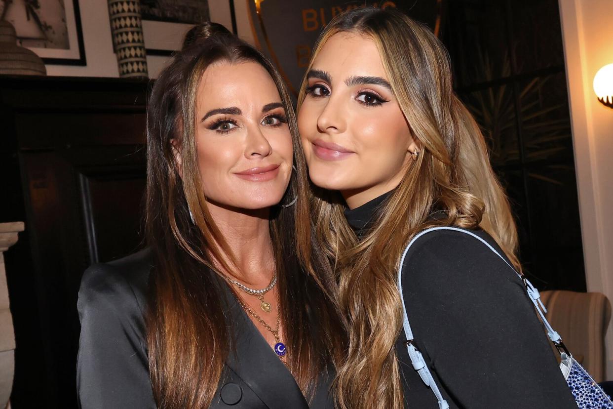 Kyle Richards and Sophia Umansky attend Wheelhouse's Spoke Studios and the Agency's "Buying Beverly Hills" premiere party at Wheelhouse on November 02, 2022 in West Hollywood, California.