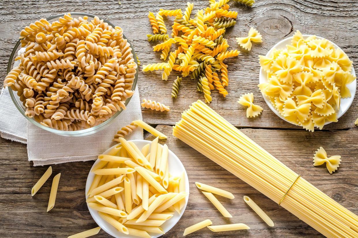 varieties of pasta
