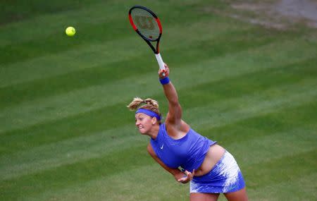 Tennis - WTA Premier - Aegon Classic - Edgbaston Priory Club, Birmingham, Britain - June 24, 2017 Czech Republic's Petra Kvitova in action against Czech Republic's Lucie Safarova during the semi final Action Images via Reuters/Peter Cziborra