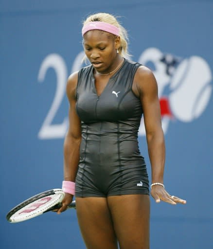 Serena in catsuit no1 at 2002 US Open