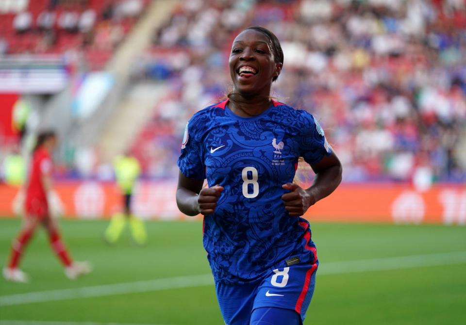 Geyoro was the star for France with a first-half hat-trick (Nick Potts/PA) (PA Wire)