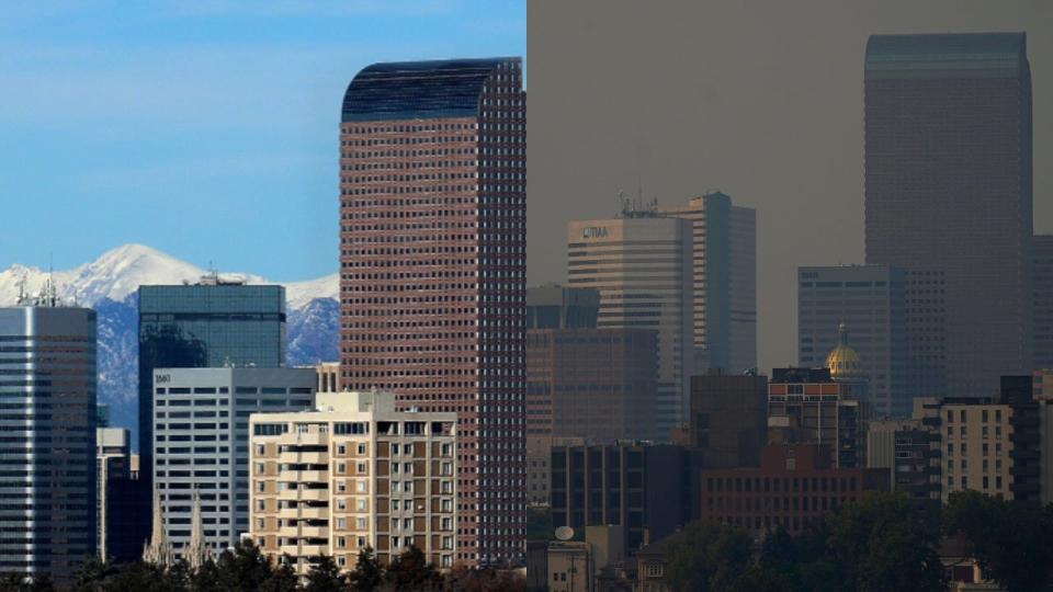 colorado wildfires denver skylines