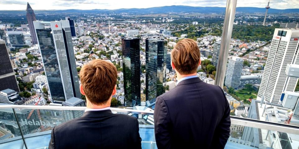 Blick auf die Deutsche Bank.