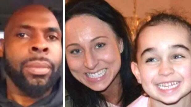 Following a 2019 trial, Edward Downey, 51, was convicted of murdering Sara Baillie and her five-year-old daughter, Taliyah Marsman, in July 2016. He's appealed his convictions.  (Left, court exhibit, right, Facebook - image credit)