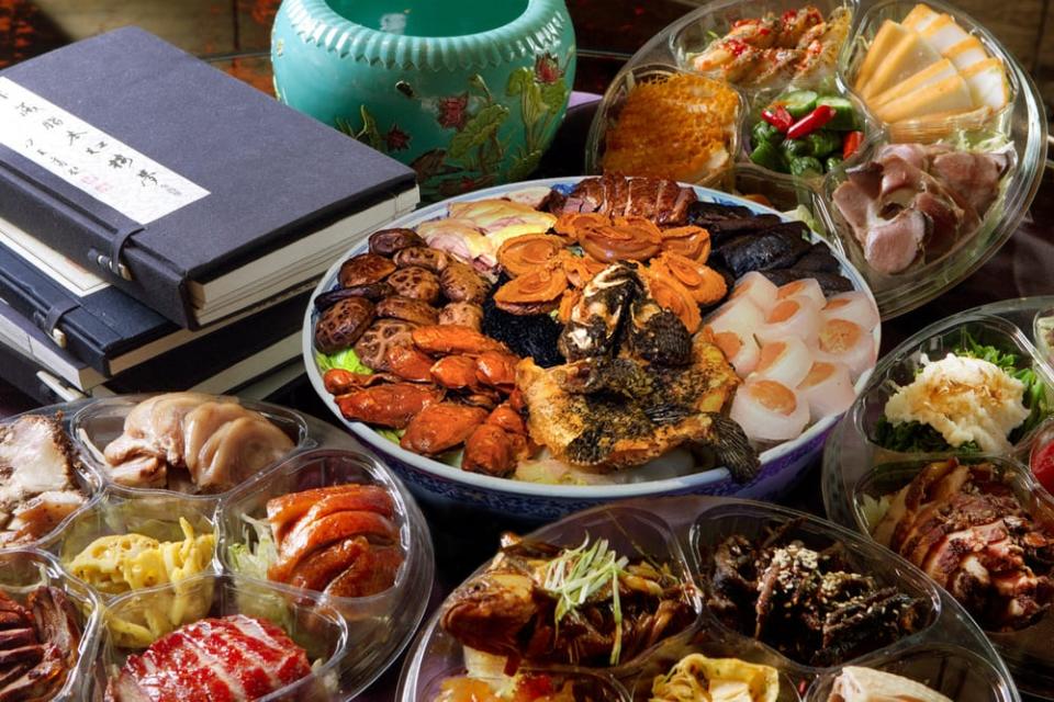 君品的米其林三星餐廳頤宮，今年也推出澎湃外帶年菜。