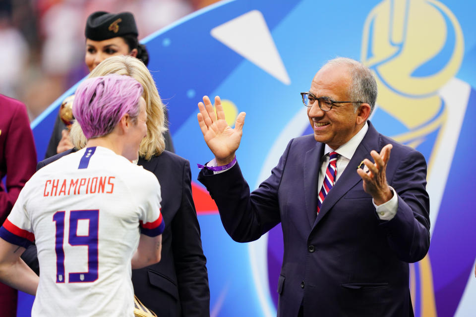 It's in the best interest of both U.S. Soccer and the USWNT to find a common, sensible ground on equal pay going forward. (Photo by John Todd/isiphotos.com/Getty Images)