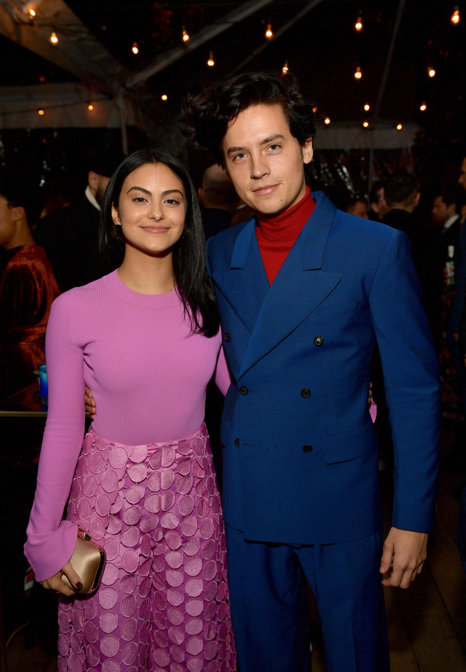 Camila Mendes and Cole Sprouse arrive at the GQ Men of the Year Party on December 6, 2018