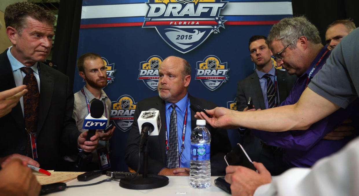 Mark Hunter is leaving the NHL ranks. (Getty)