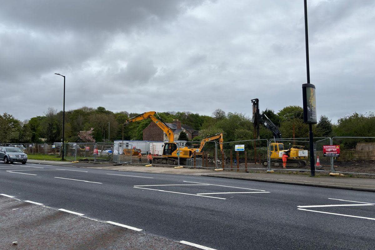 Work has started on the new filling station and SPAR on Acklam Road <i>(Image: Alex O'Leary)</i>