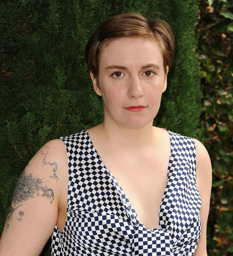 BEVERLY HILLS, CA - OCTOBER 04:  Actress Lena Dunham attends the Rape Foundation's annual brunch at Greenacres, The Private Estate of Ron Burkle on October 4, 2015 in Beverly Hills, California.  (Photo by Jason LaVeris/FilmMagic)