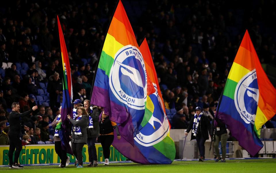 Brighton mark Stonewall's Rainbow Laces campaign - Getty Images Europe