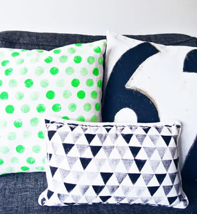 Neon Polka-dot Pillows