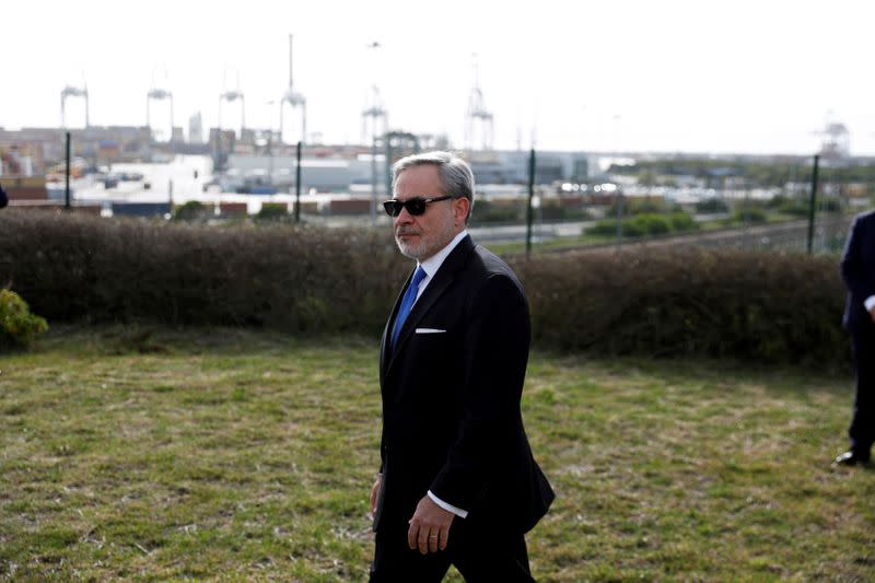 U.S. Secretary of Energy Dan Brouillette visits the LNG (liquefied natural gas) terminal at the port of Sines