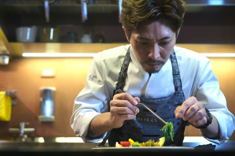 Taiwan chef Wes Kuo will serve a dish during the May 20 presidential banquet of Lai Ching-te, including sauces inspired by the cuisines of the self-ruled island's five major ethnic groups (Sam Yeh)
