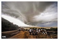 March 14: 'Storm over Tungabhadra Dam' by <a href="http://www.flickr.com/photos/61039359@N06/12822875444" rel="nofollow noopener" target="_blank" data-ylk="slk:Udayaditya Kashyap;elm:context_link;itc:0;sec:content-canvas" class="link ">Udayaditya Kashyap</a>. 'The Tungabhadra Dam is constructed across the Tungabhadra River, a tributary of the Krishna River situated near Hospet, Karnataka, India. I have captured this stormy moment during my North Karnataka exploring Ride'