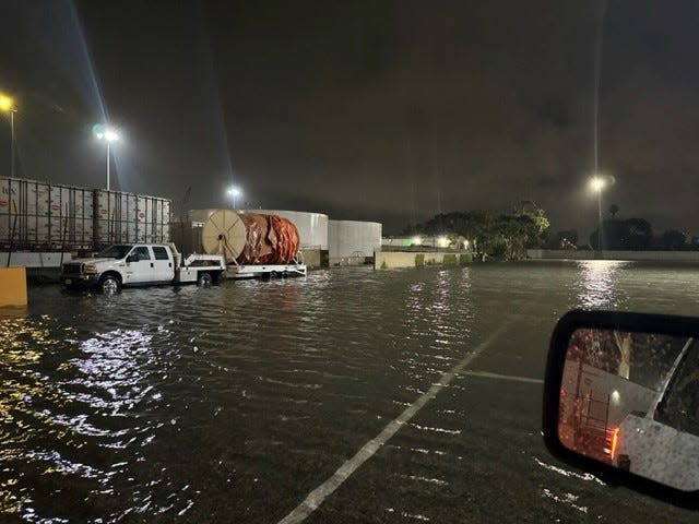 A storm on Dec. 21 flooded the Port of Hueneme, causing millions of dollars of damage.