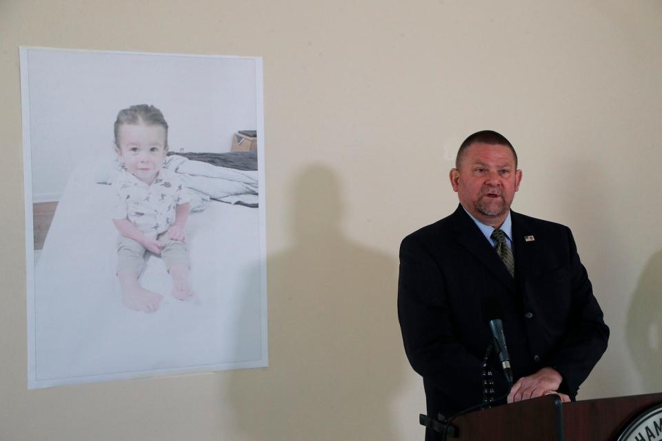 FBI Senior Supervisory Resident Agent Will Clarke provides an update in the search for the remains of Quinton Simon during a press conference on Tuesday October 18, 2022 at the  L. Scott Stell Park Community Center.