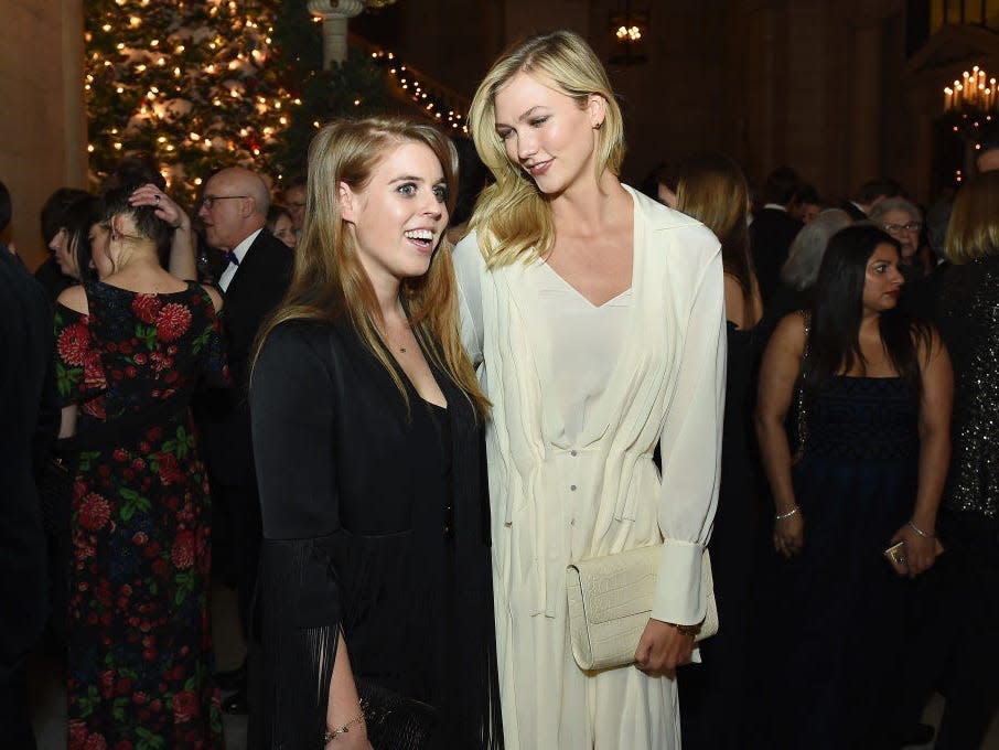 Princess Beatrice with Karlie Kloss.