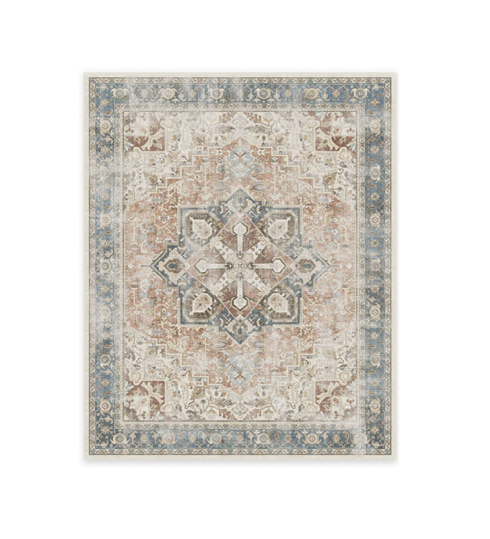 1) Kamran Coral Rug