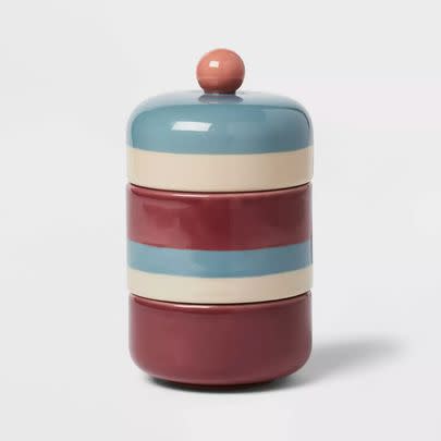 A multipurpose storage canister that could have come from an indie boutique