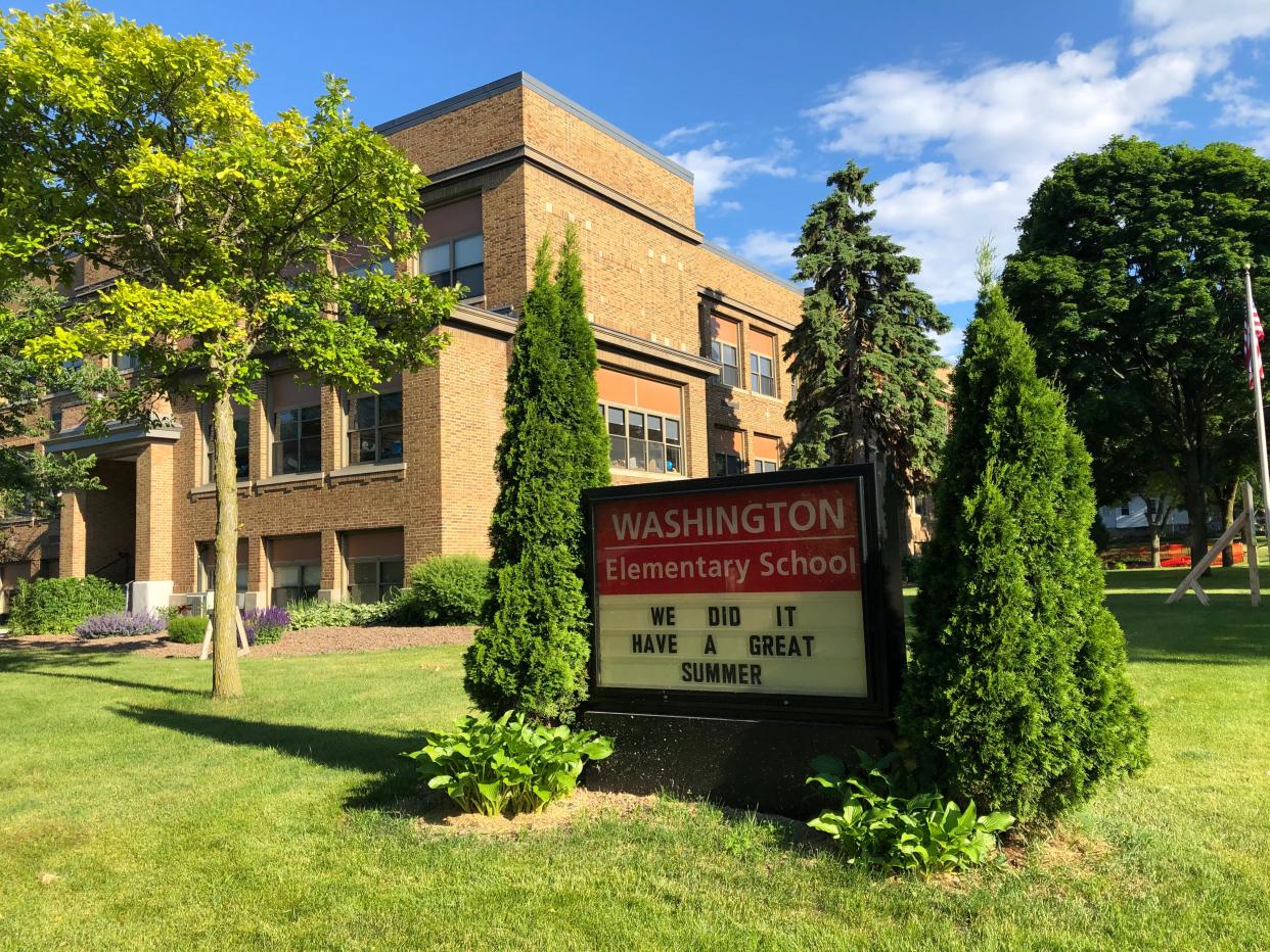 Washington Elementary School, at 2166 N 68th St., is named after George Washington. It's one of two schools being considered for closure.