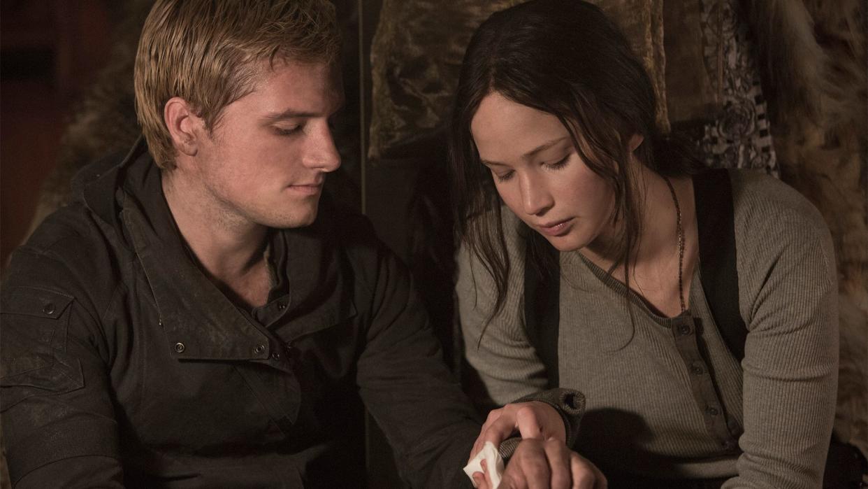 Josh Hutcherson and Jennifer Lawrence in 'The Hunger Games: Mockingjay Pt. 2' (Lionsgate)