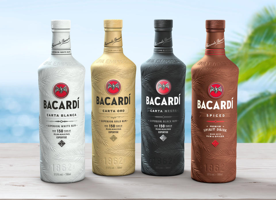 Bacardi biodegradable bottle