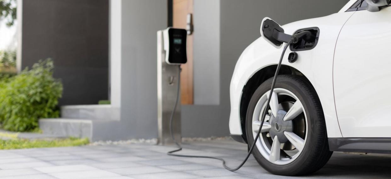 B.C. Hydro says its time-of-day pricing plan could help electric vehicle owners who can charge overnight during off-peak hours. (Shutterstock - image credit)