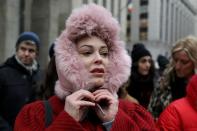 Rose McGowan arrives on the first day of film producer Harvey Weinstein's sexual assault trial in New York City