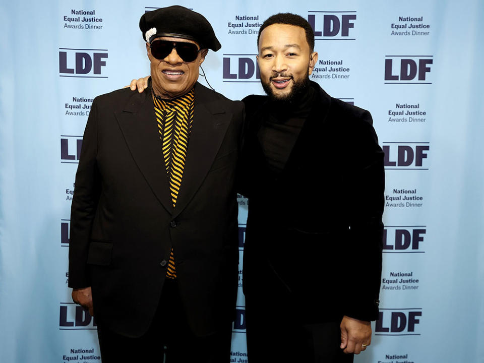 Stevie Wonder and John Legend - Credit: Arturo Holmes/Getty Images