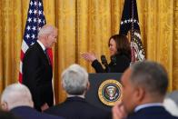 U.S. President Biden signs the COVID-19 Hate Crimes Act at the White House in Washington