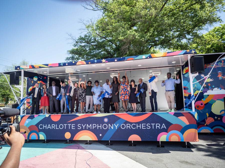 Mobile stage created for Charlotte Symphony concert series visiting ...