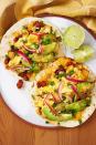 <p>These tacos can easily be made vegetarian (sans chorizo) and can we say, they go <em>amazingly</em> well with a <a href="https://www.delish.com/cooking/recipe-ideas/a29506044/michelada-recipe/" rel="nofollow noopener" target="_blank" data-ylk="slk:Michelada;elm:context_link;itc:0;sec:content-canvas" class="link ">Michelada</a>?<br><br>Get the <strong><a href="https://www.delish.com/cooking/recipe-ideas/a32687489/breakfast-tacos-recipe/" rel="nofollow noopener" target="_blank" data-ylk="slk:Breakfast Tacos recipe;elm:context_link;itc:0;sec:content-canvas" class="link ">Breakfast Tacos recipe</a></strong>.</p>