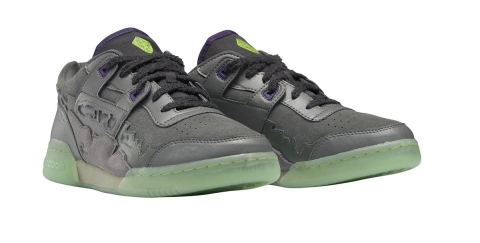 Pair of Lex Luthor Reebok shoes.
